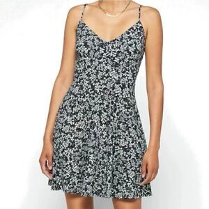 Nine Britton Lizzy brushed dress v-neck sundress adjustable straps SZ 2X #1875